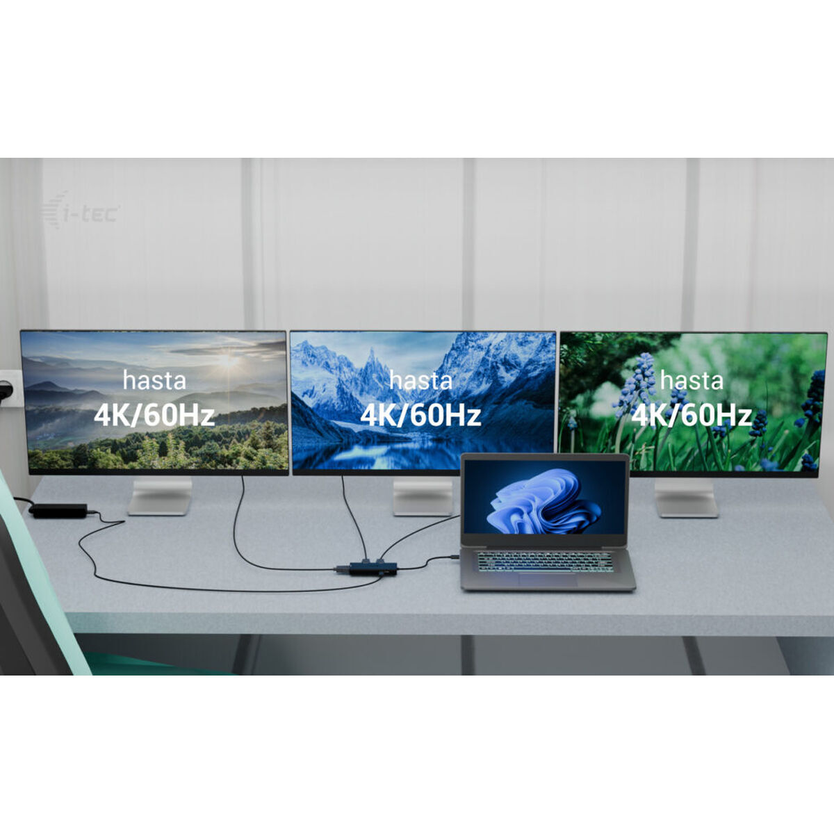 Hub USB i-Tec C31TRIPLE4KHDMIPD Negru