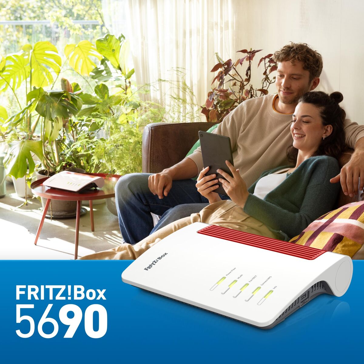Router Fritz! BOX 5690 Alb Wi-Fi