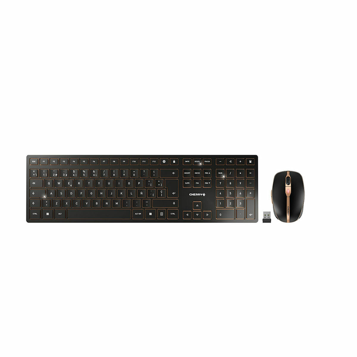Tastatură și Mouse Cherry JD-9100ES-2 Negru Spaniolă QWERTY