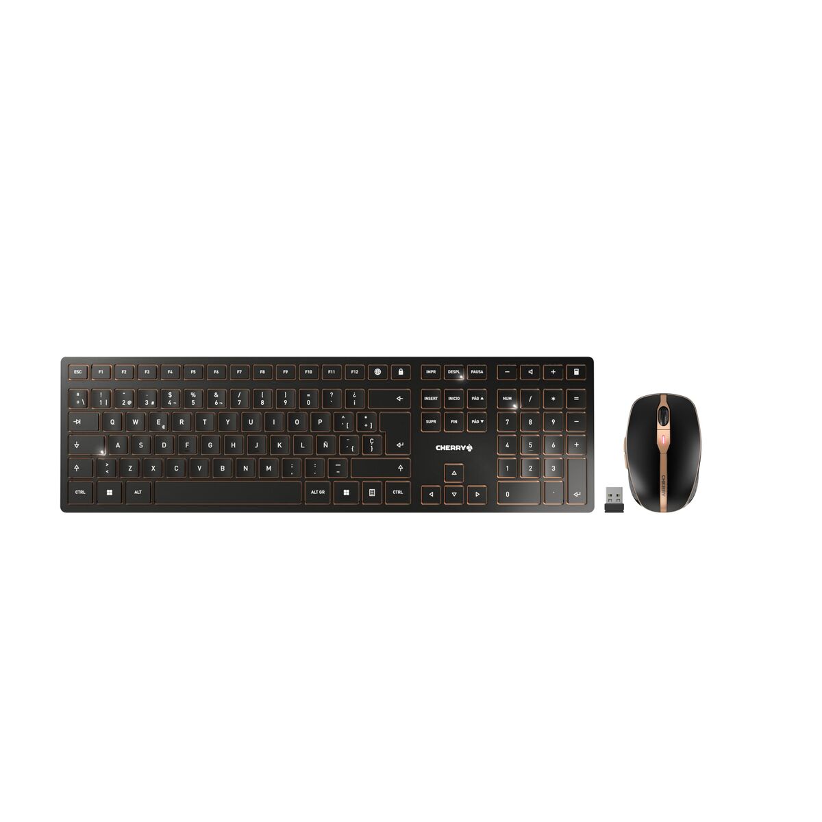 Tastatură și Mouse Cherry JD-9100ES-2 Negru Spaniolă QWERTY
