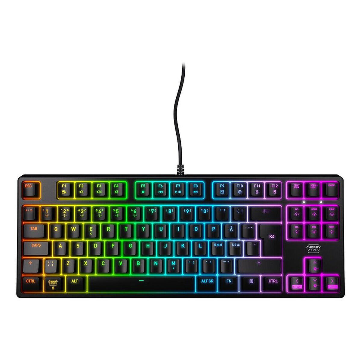 Tastatură Cherry CX-K4V2-RGB-TKL-R-ES Negru Spaniolă QWERTY