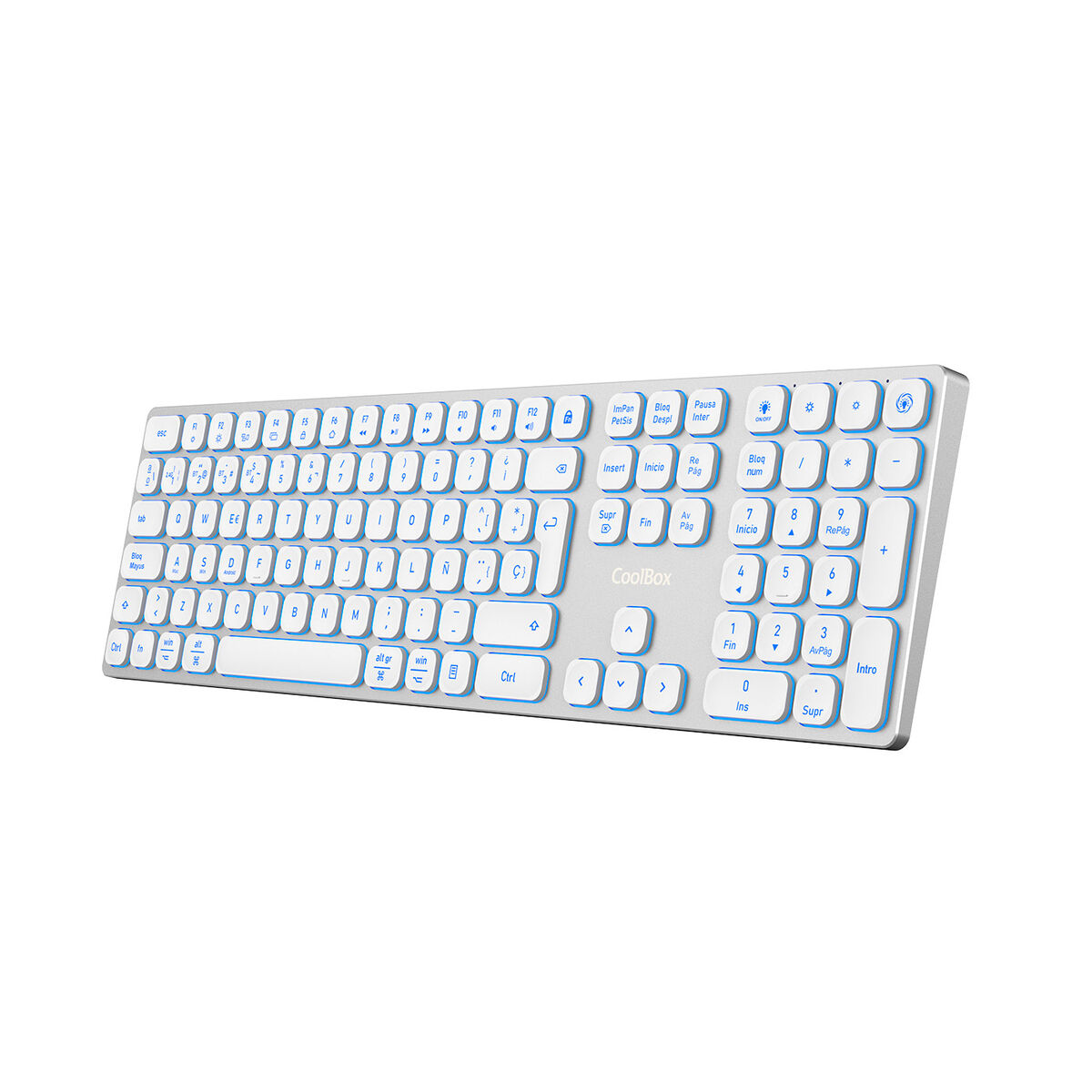 Tastatură și Mouse CoolBox COO-TEW02-BKW Alb