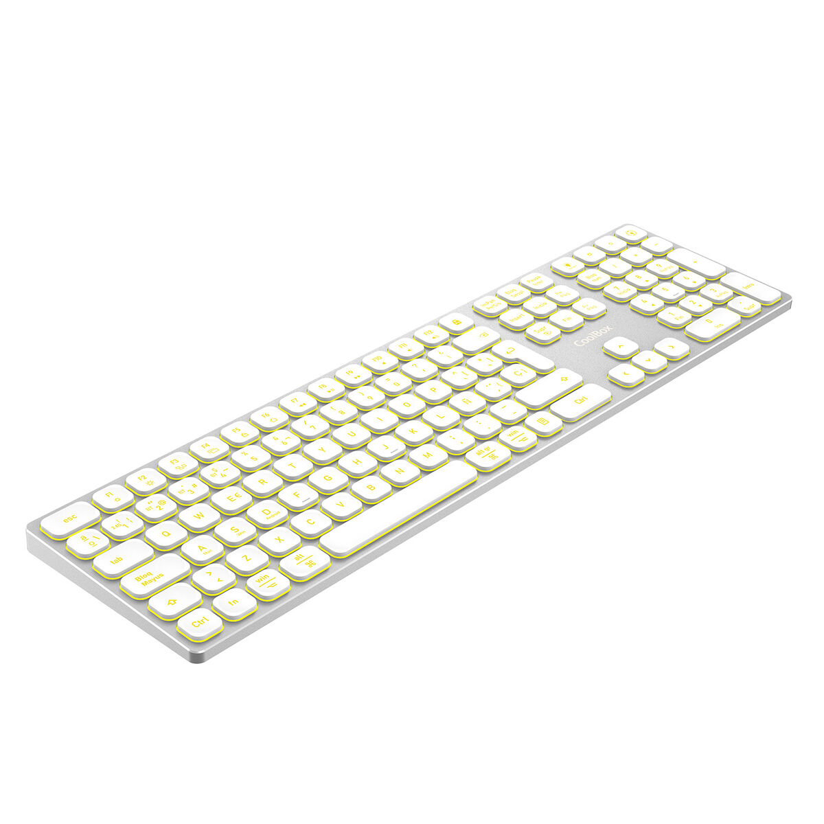 Tastatură și Mouse CoolBox COO-TEW02-BKW Alb