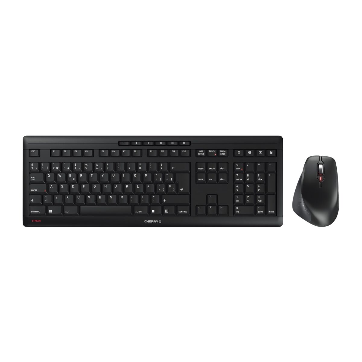 Tastatură și Mouse Cherry JD-8550ES-2 Negru Spaniolă QWERTY