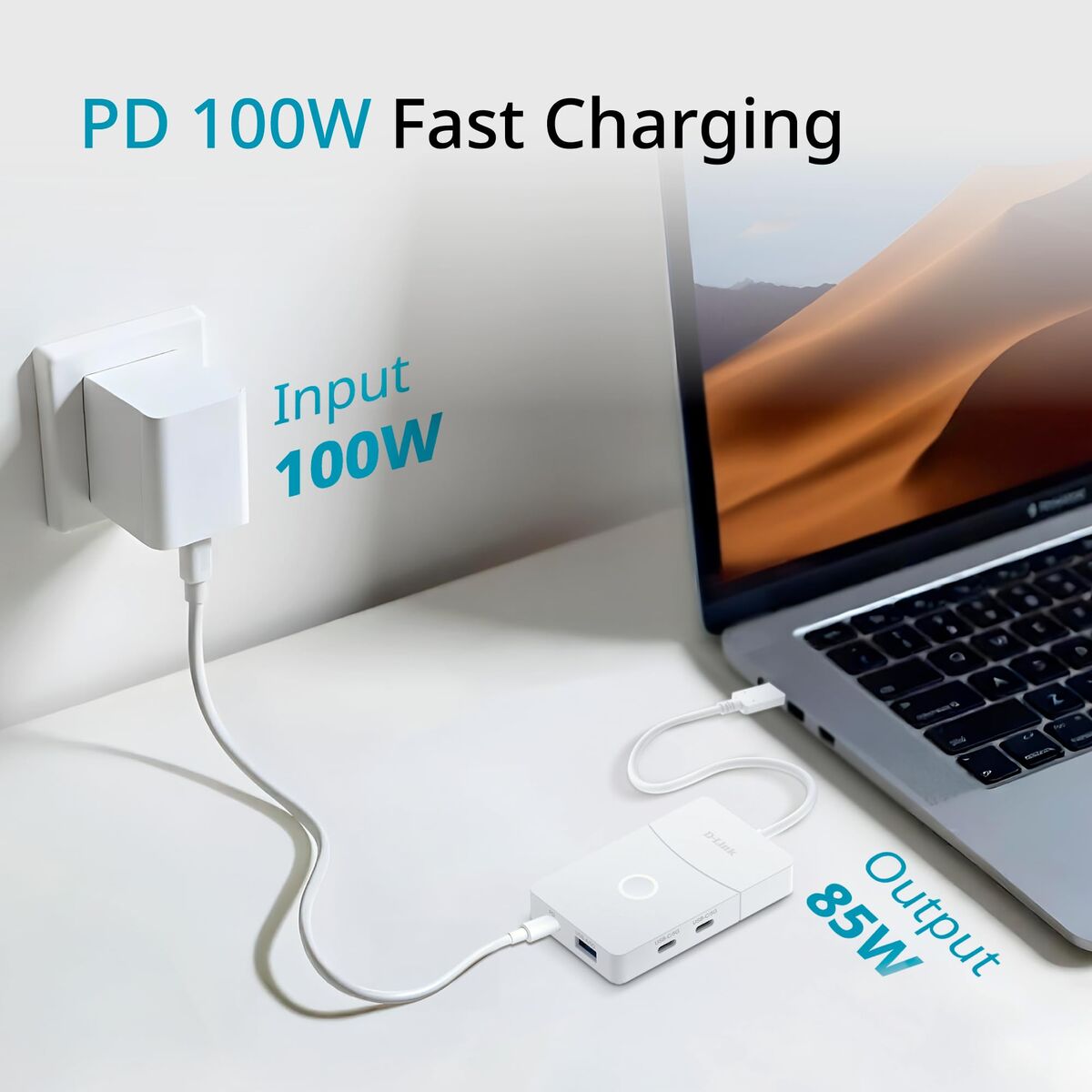 Hub USB D-Link DUP-501 Alb