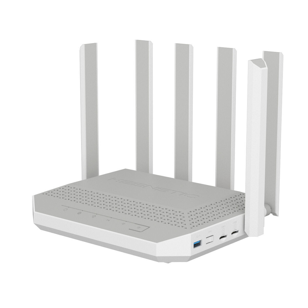 Router Keenetic KN-4110-01-EU Alb Gri USB 2.0 Ethernet LAN Wi-Fi 6 GHz