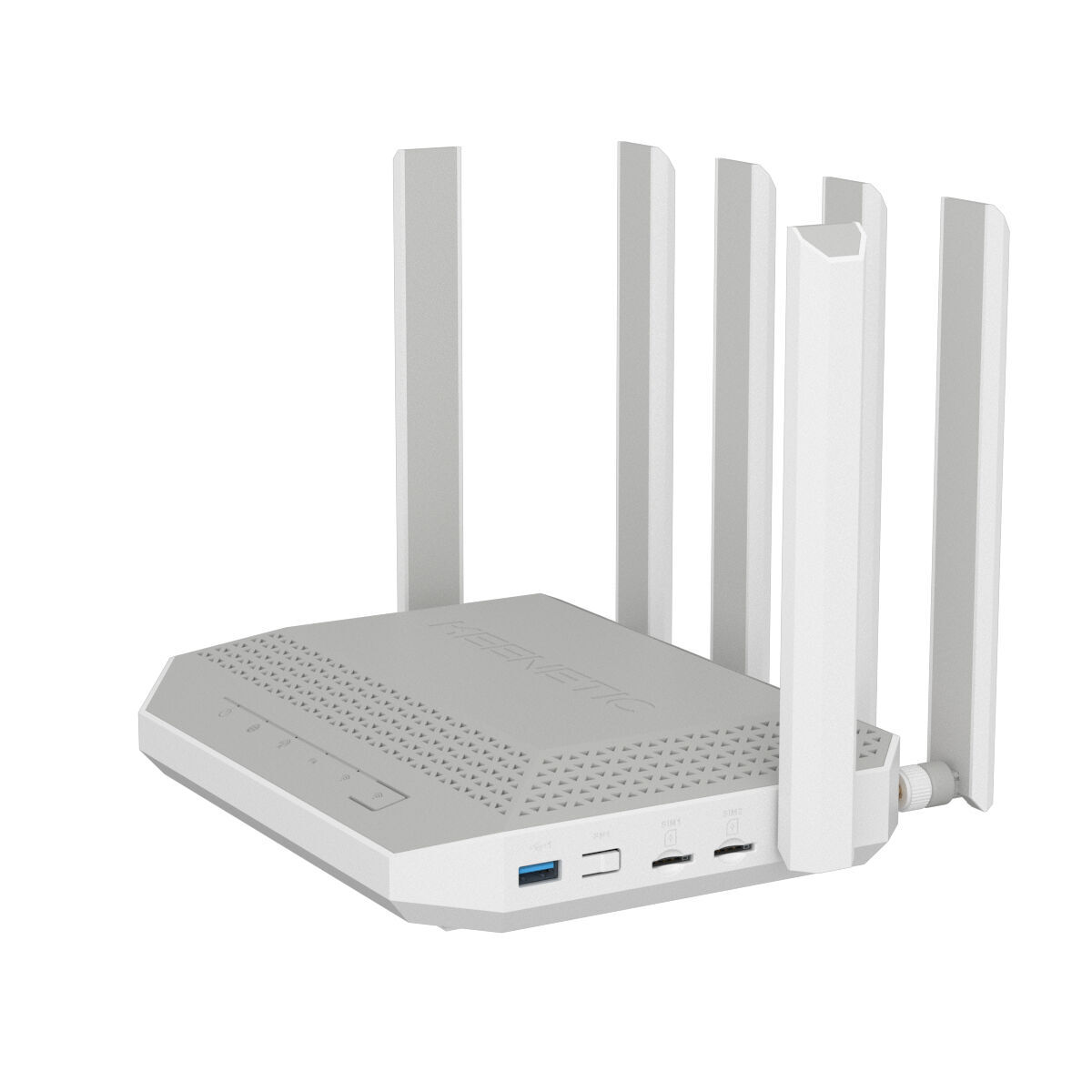 Router Keenetic KN-4110-01-EU Alb Gri USB 2.0 Ethernet LAN Wi-Fi 6 GHz