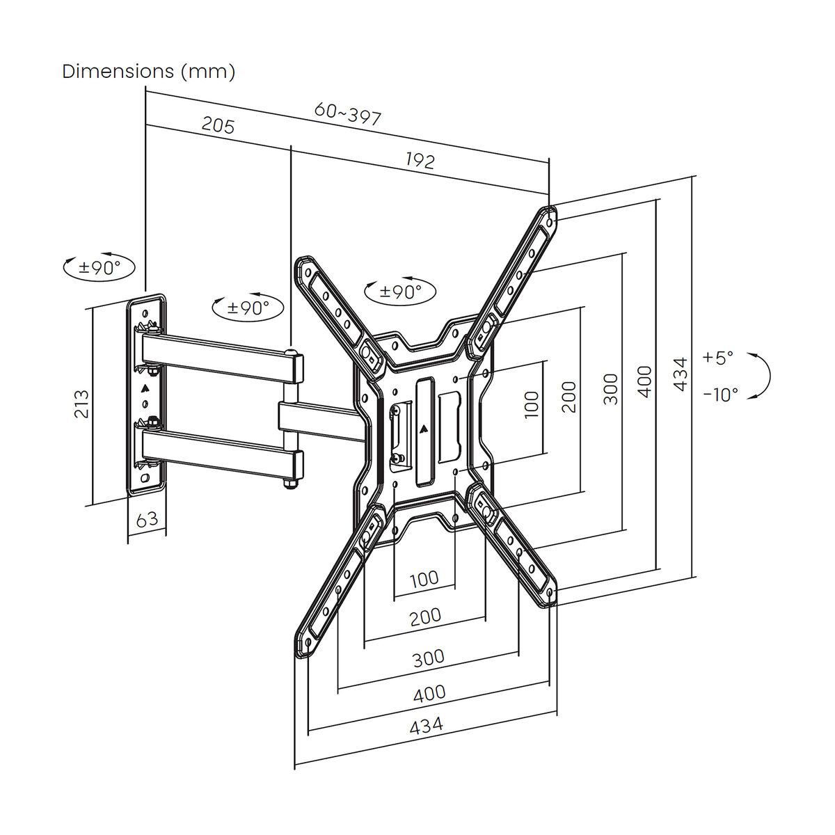 Suport TV Aisens WT65TSE-417 65"