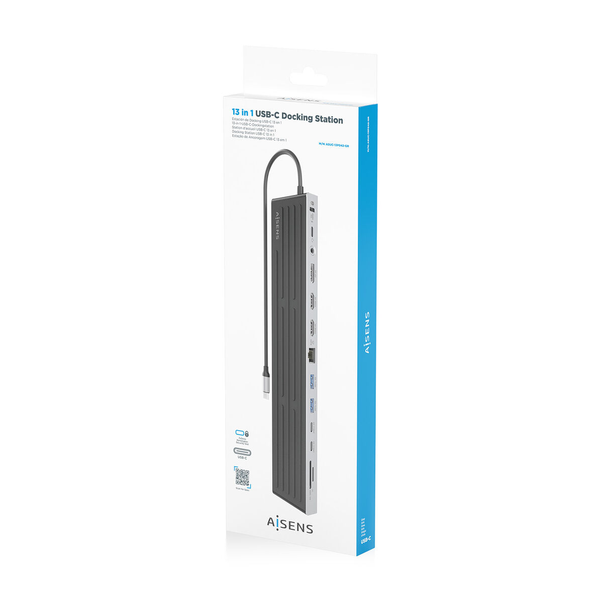 Hub USB Aisens ASUC-13P042-GR Gri