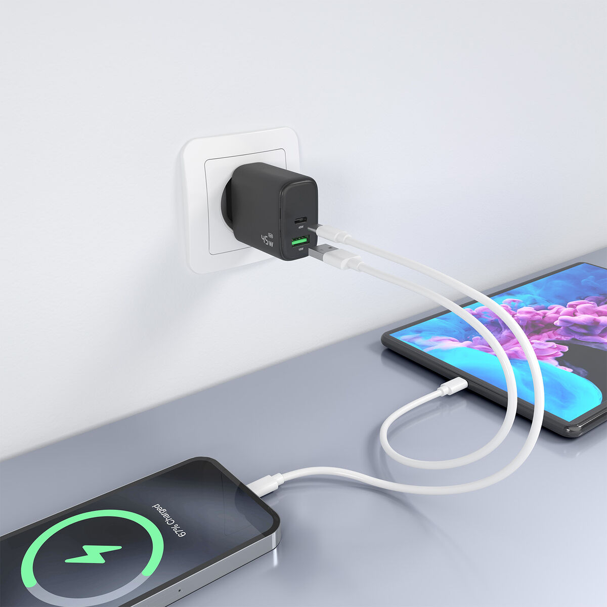 Încărcător de Perete Aisens A110-0972 Negru