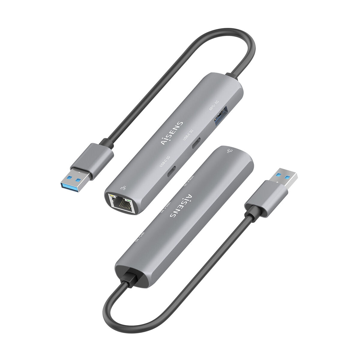 Hub USB Aisens ASUC-4P036-GR Gri