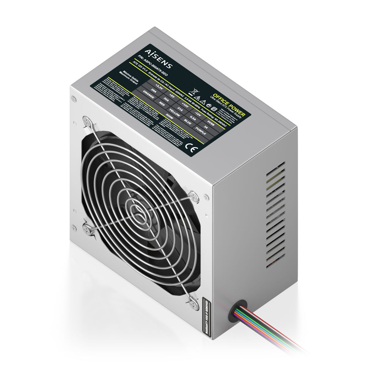 Sursă de Alimentare Aisens ASPC-500ATX-SEO ATX 500 W 50 W