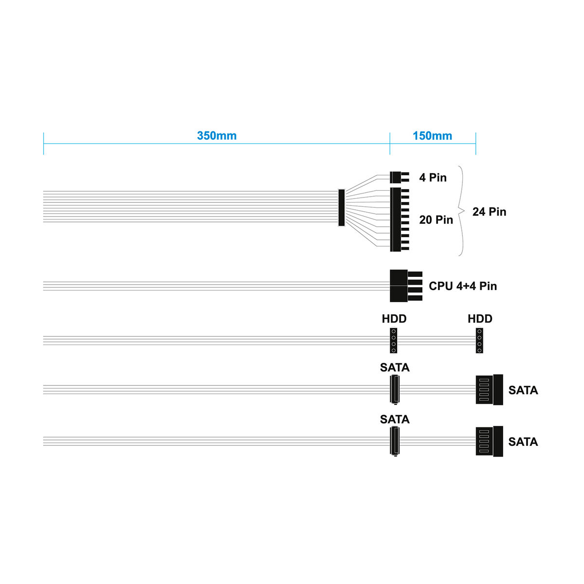 Sursă de Alimentare Aisens ASPC-500ATX-SEO ATX 500 W 50 W