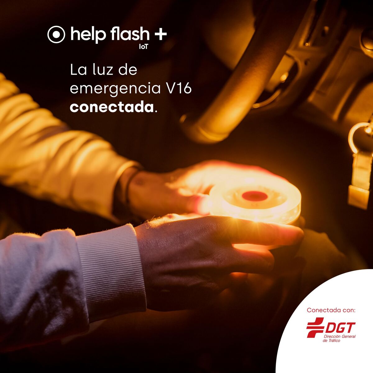 Baliză de urgență V16 conectată DGT 3.0 Help-Flash PD-000081