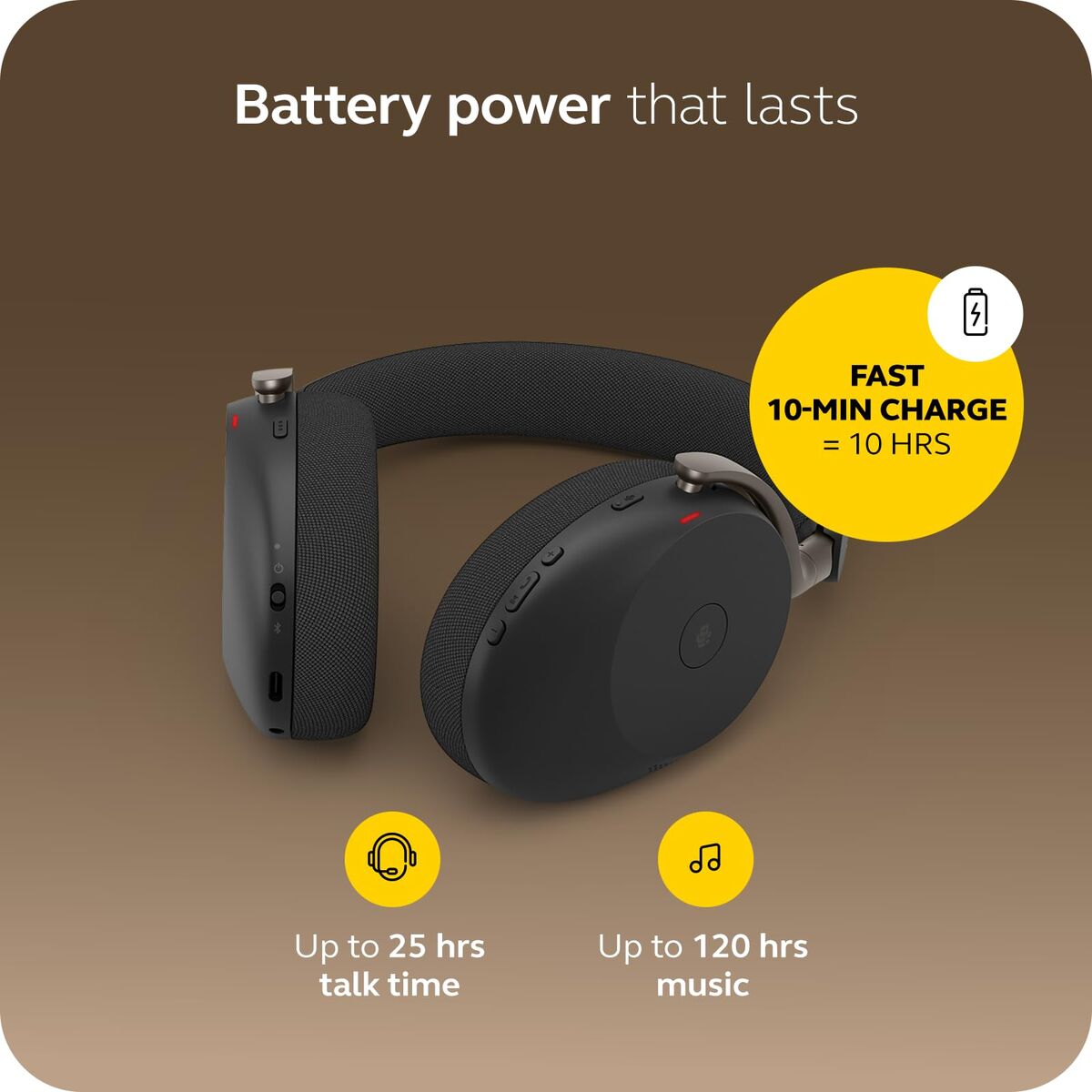 Căști Bluetooth cu Bandă de Cap Jabra EVOLVE3 85 UC LINK390C Negru