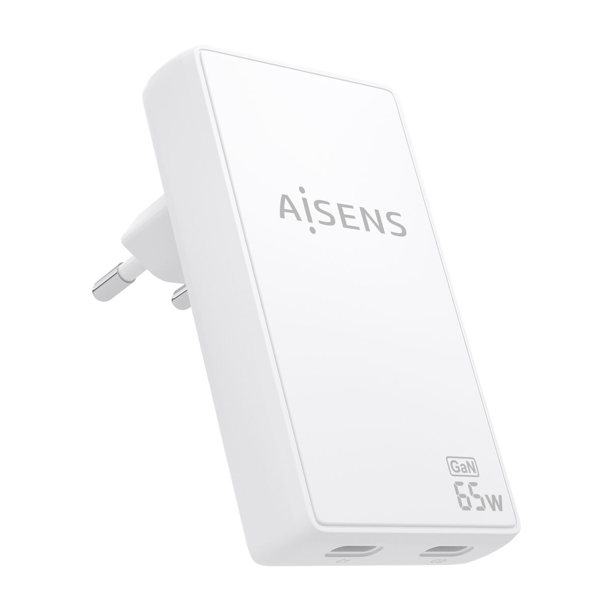 Încărcător de Perete Aisens ASCH-65W2P077-W Alb 65 W