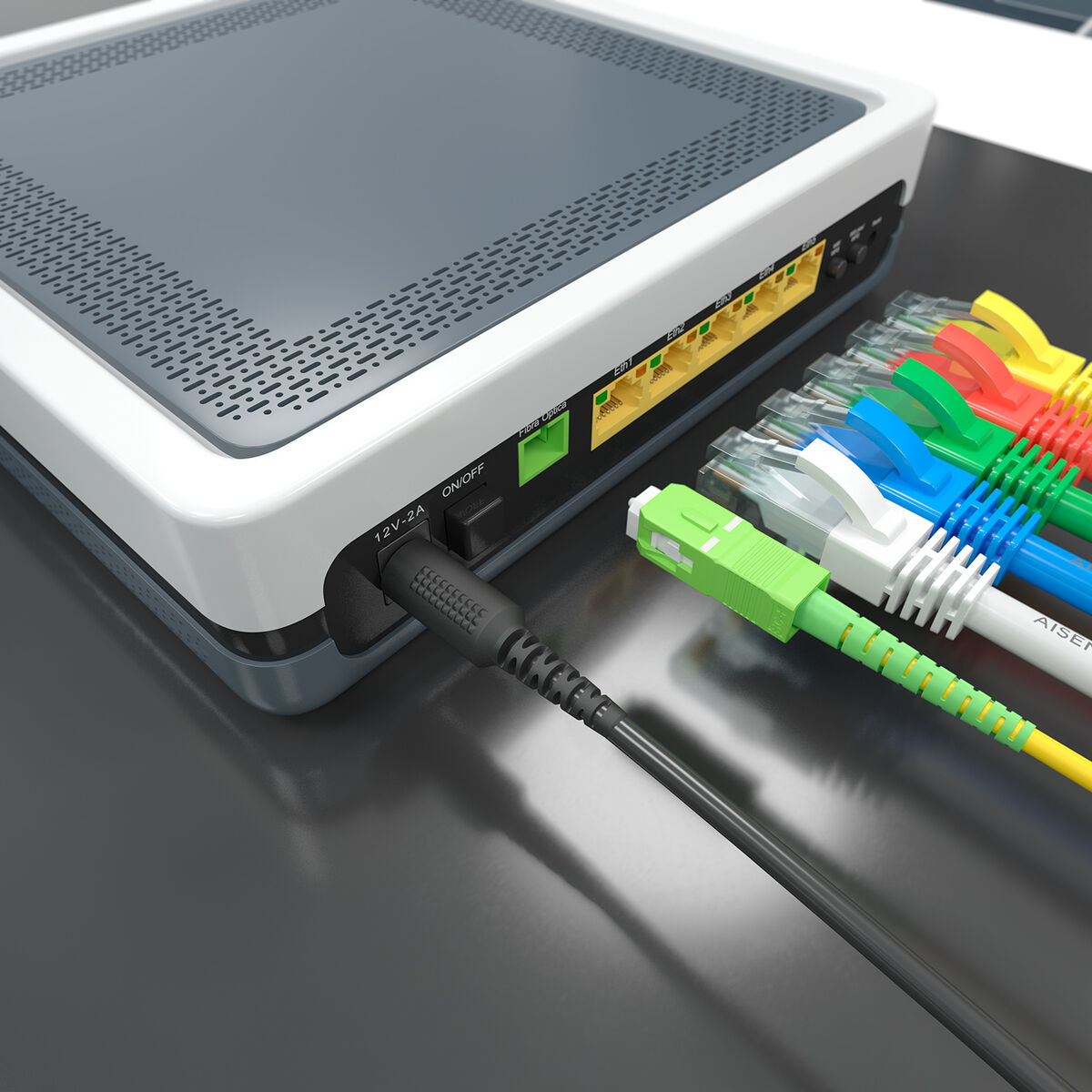 Cablu de fibra optica Aisens A152-0983 7 m