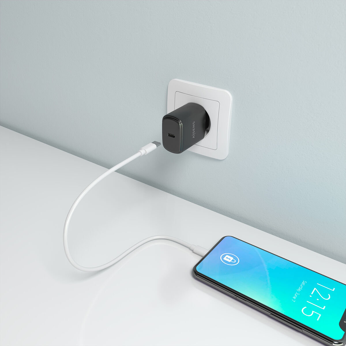 Încărcător de Perete Aisens A110-0976 Negru 30 W