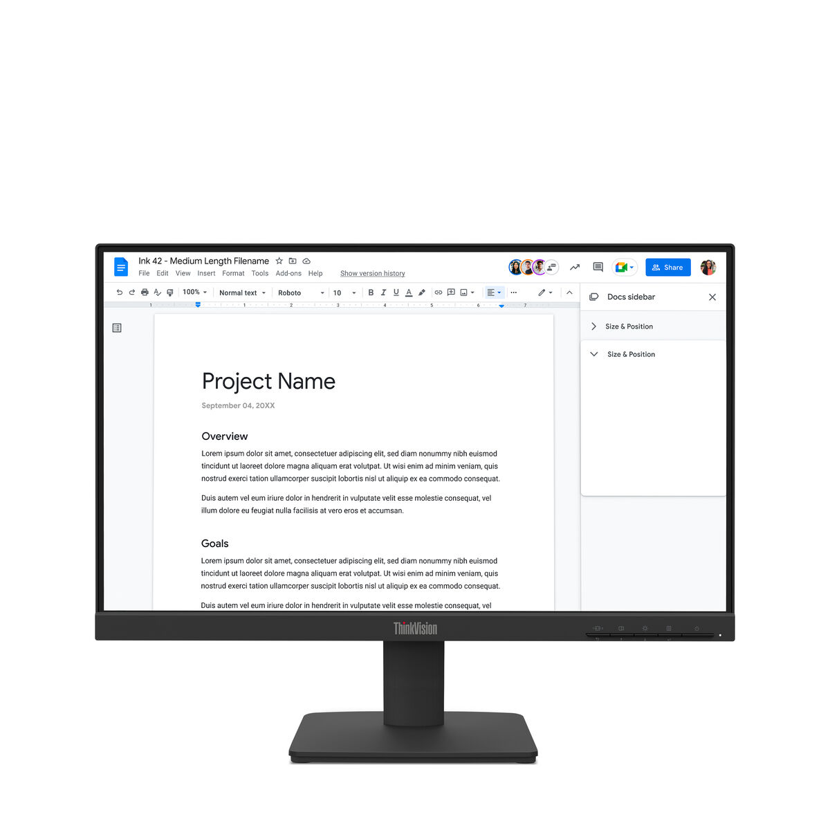 Monitor Lenovo 64CBKAT6EU Full HD 21,5"