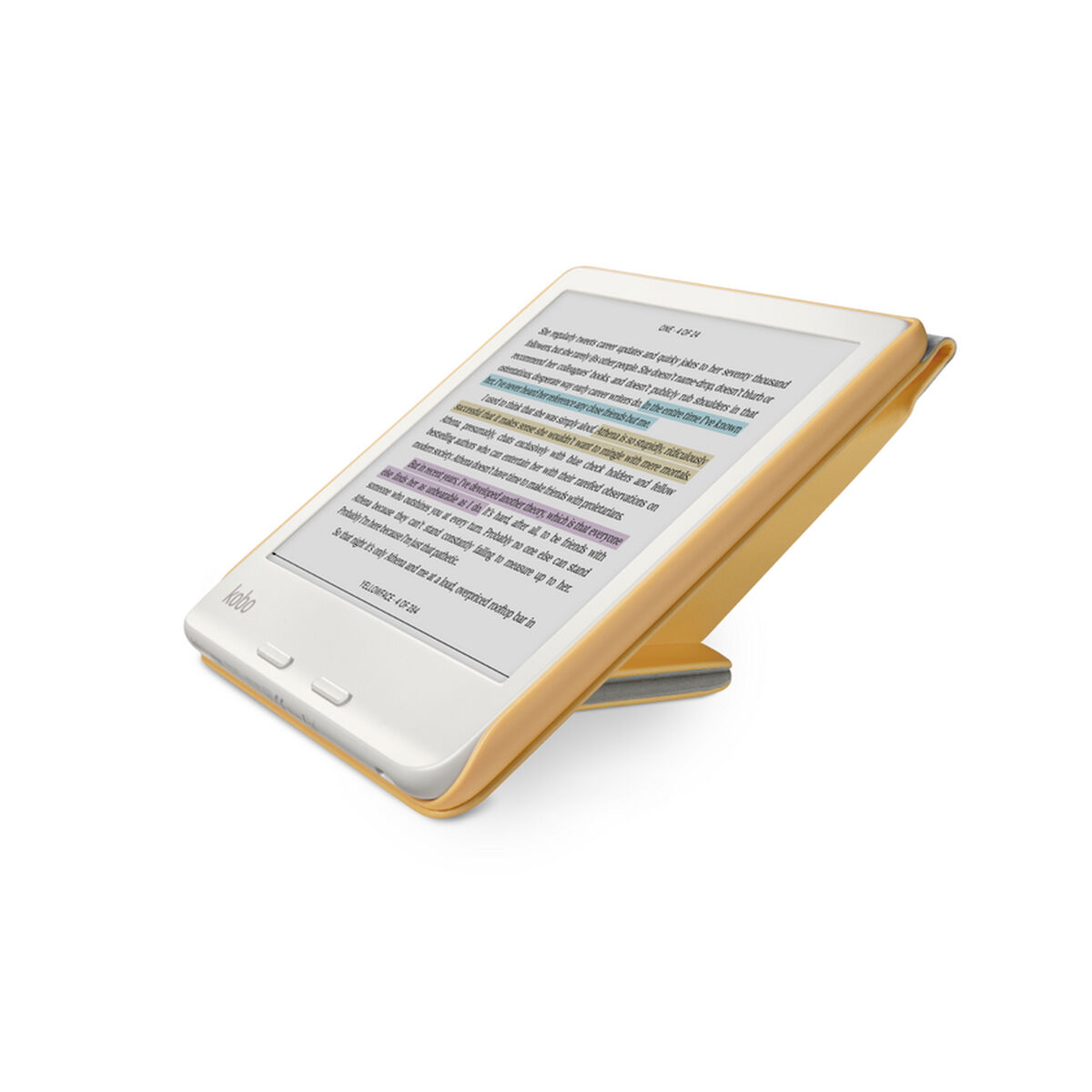 Husă pentru eBook Rakuten N428-AC-YL-E-PU Galben 7"