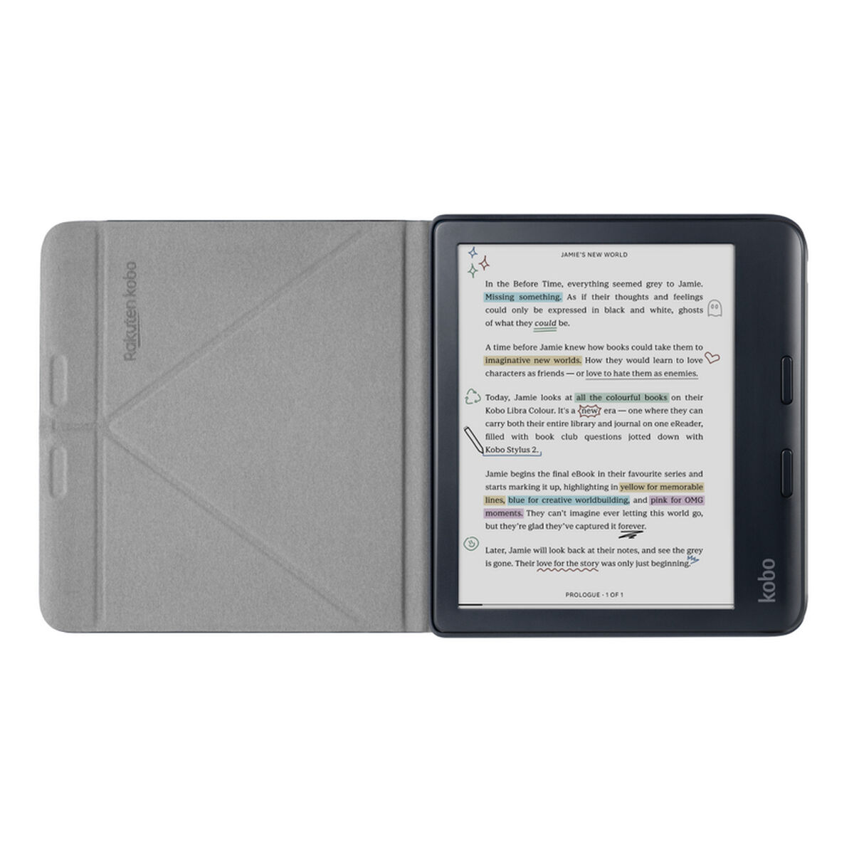 Husă pentru eBook Rakuten N428-AC-BK-E-PU Negru 7"