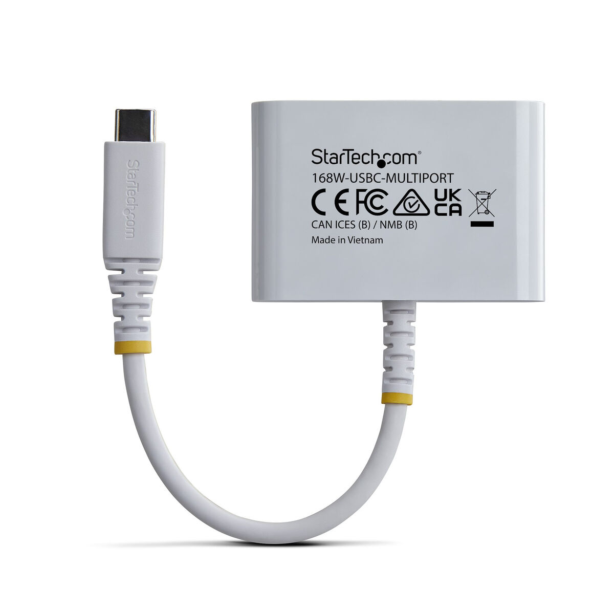 Cablu USB Startech 168W-USBC-MULTIPORT Alb
