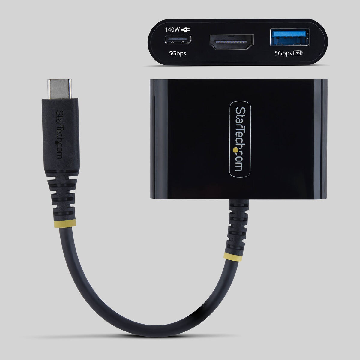 Cablu USB Startech 168B-USBC-MULTIPORT Negru