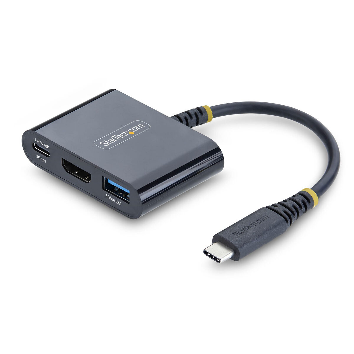 Cablu USB Startech 168B-USBC-MULTIPORT Negru