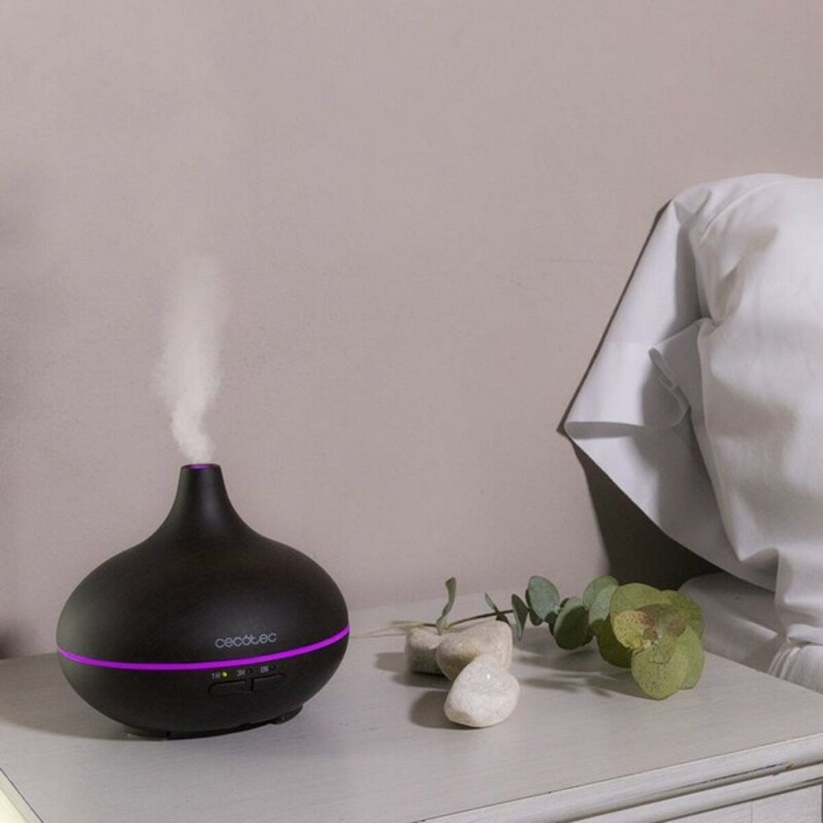 Umidificator Difuzor de Arome Cecotec Pure Aroma 150 YIN Negru Plastic 150 ml (7 W) (1 Unități)