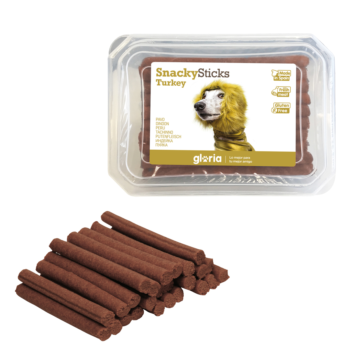 Gustare pentru câini Gloria Snackys Sticks Pui Curcan Bare mici