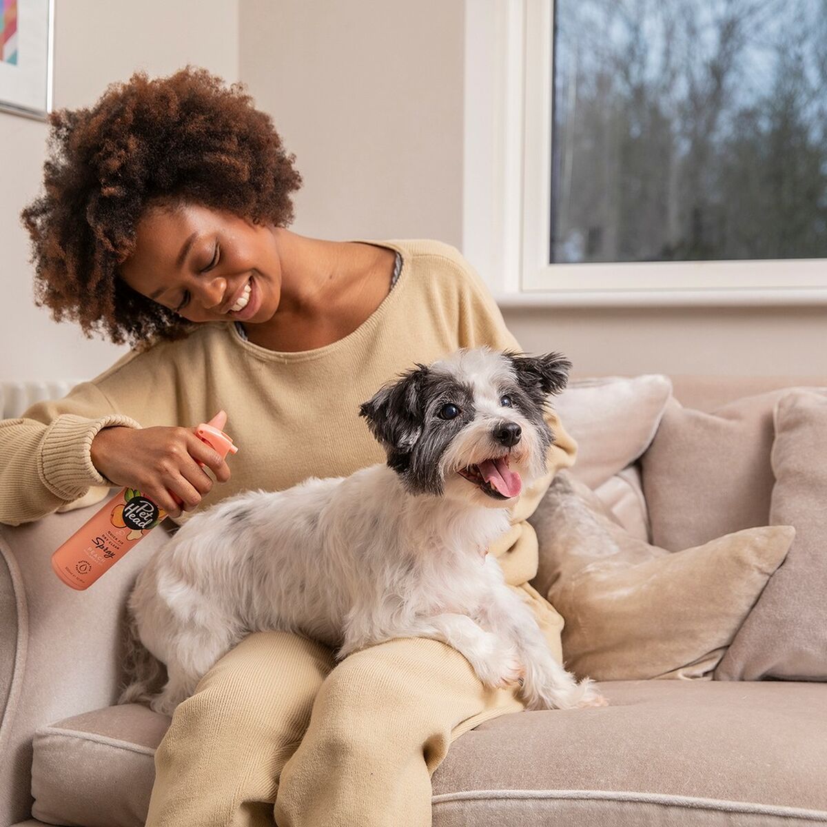 Spumă de Curățare Pet Head Quick Fix Piersică 200 ml Câine