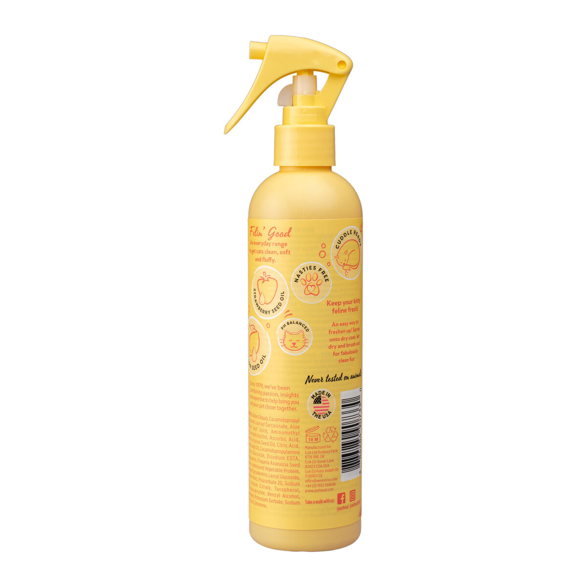 Balsam pentru animale de companie Pet Head Lemonberry Felin' Good 300 ml