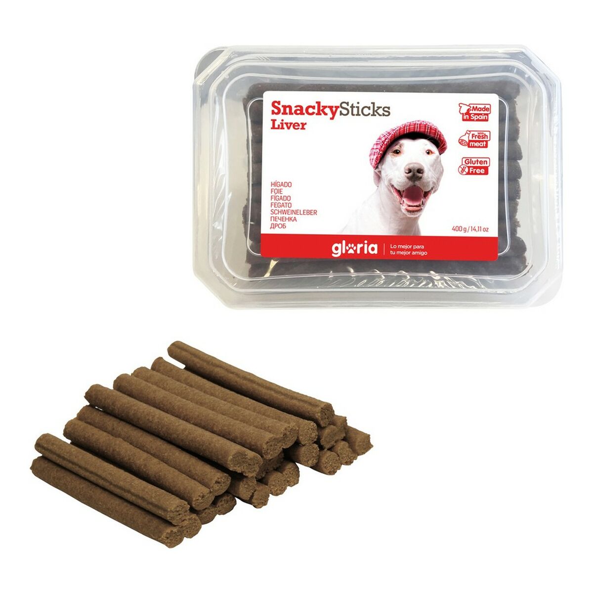 Gustare pentru câini Gloria Snackys Sticks Carne Ficat
