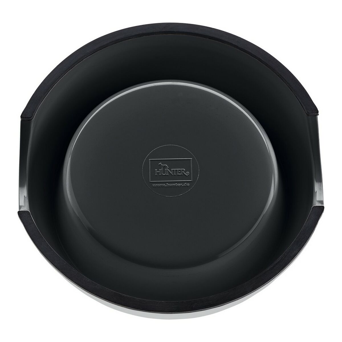 Dispozitiv de hrănire pentru câini Hunter Melamina Oțel inoxidabil Negru 160 ml (14,5 x 14,5 x 7 cm)