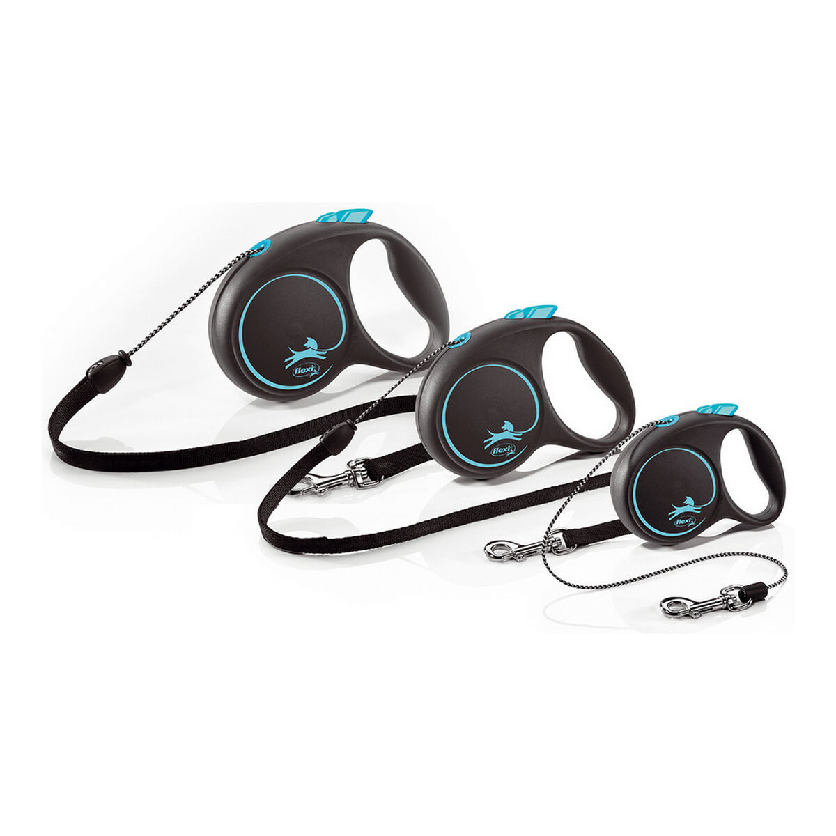 Lesă pentru câine Flexi BLACK DESIGN 5 m Roz Mărimea S