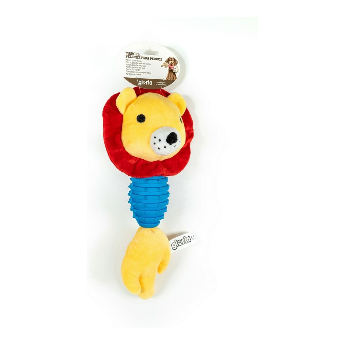 Jucărie pentru câine Gloria Marcel cu sunet Leu Poliester Cauciuc Eva polipropilenă
