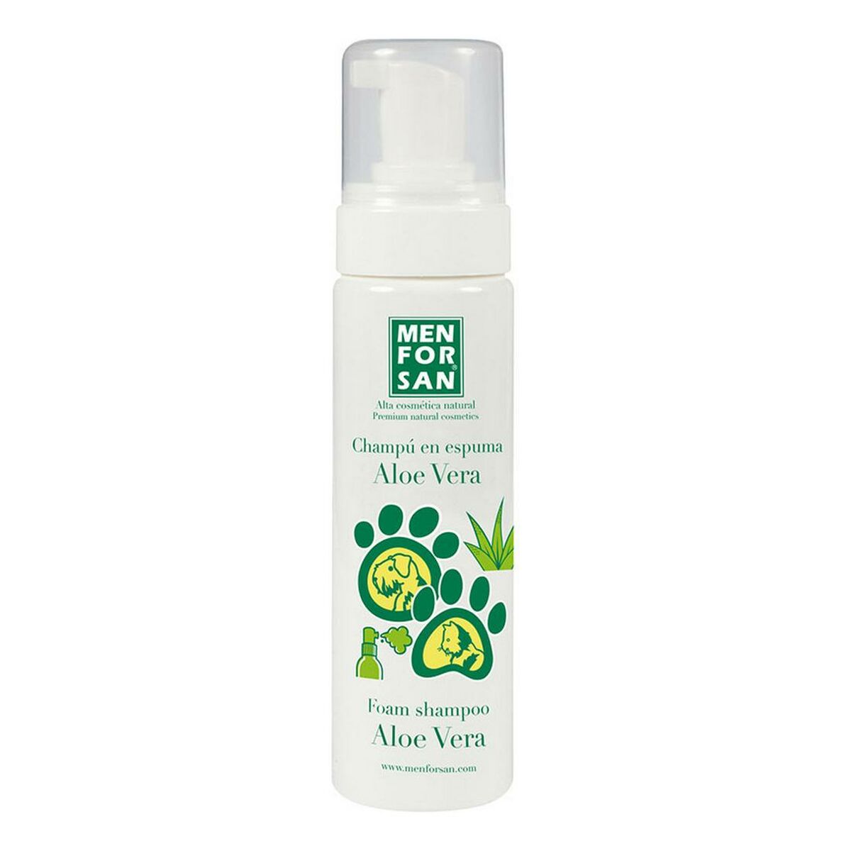 Șampon pentru animale de companie Menforsan Câine Aloe Vera Pisici 200 ml