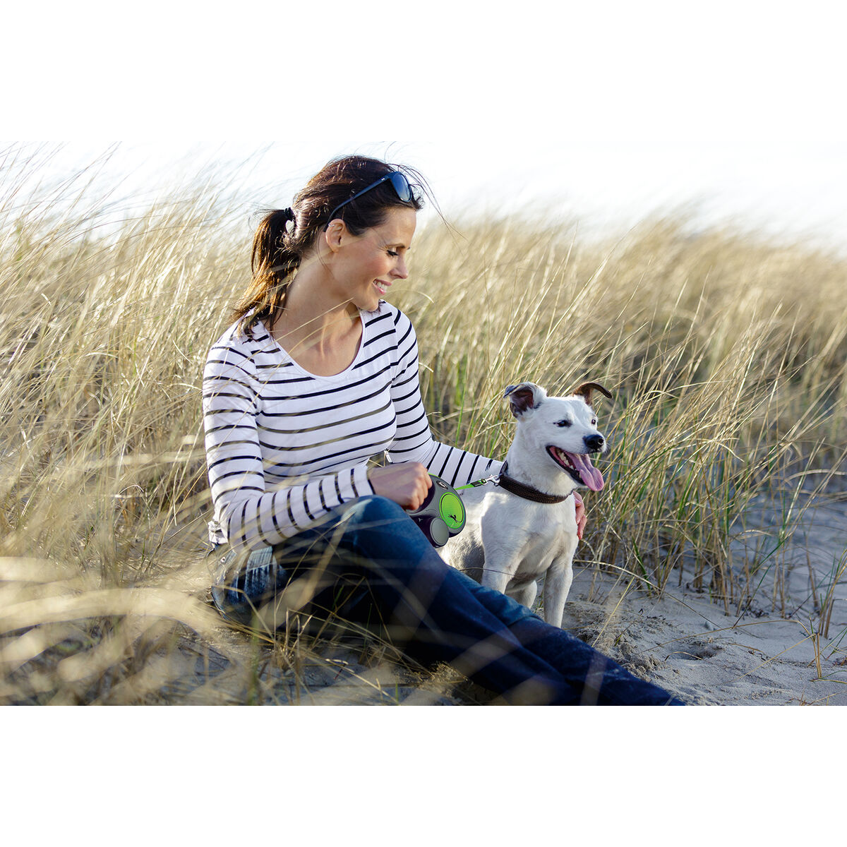 Lesă pentru câine Flexi Flexi 5 m Roz M