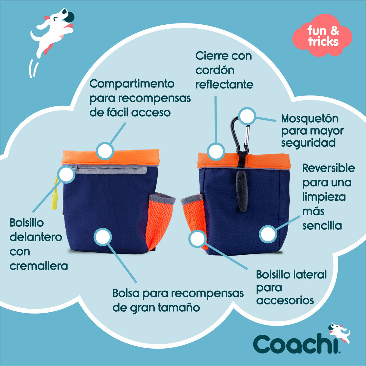 Geantă Universală Coachi Train & Treat Albastru Coral