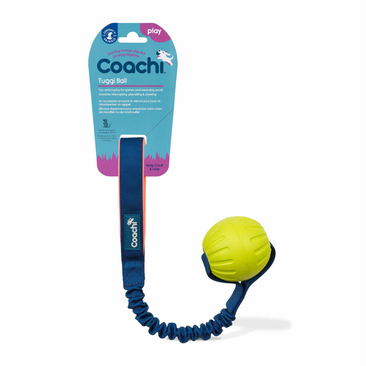 Training toy Coachi TUGGI BALL Albastru