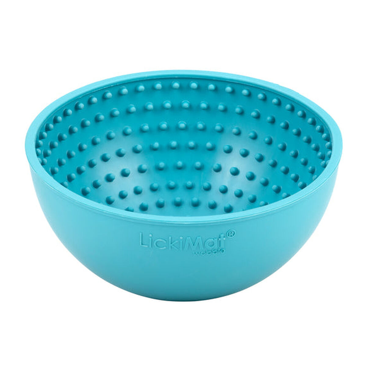 Dispozitiv de hrănire pentru câini Lickimat Wobble Turquoise Gumă