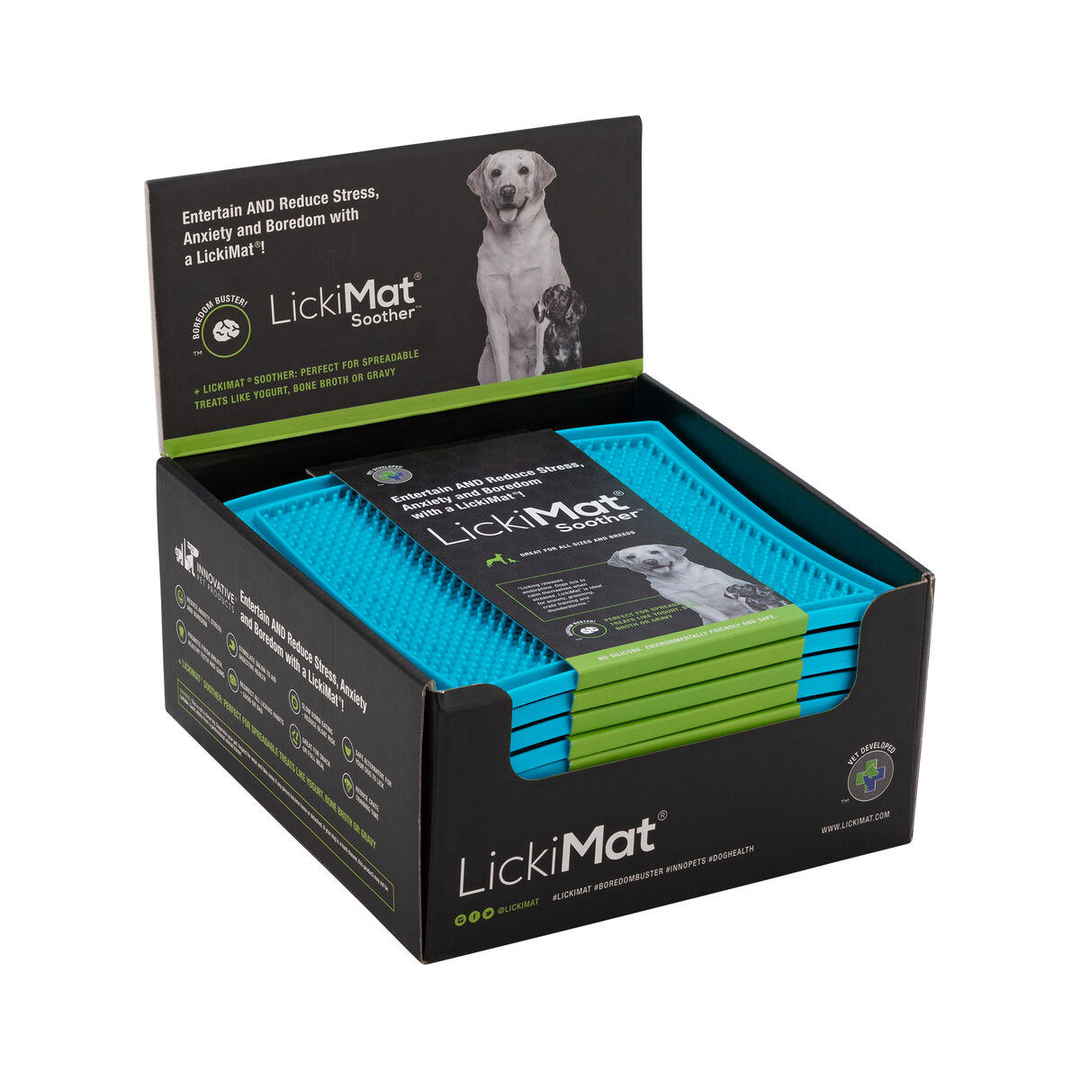 Dispozitiv de hrănire pentru câini Lickimat Turquoise TPR