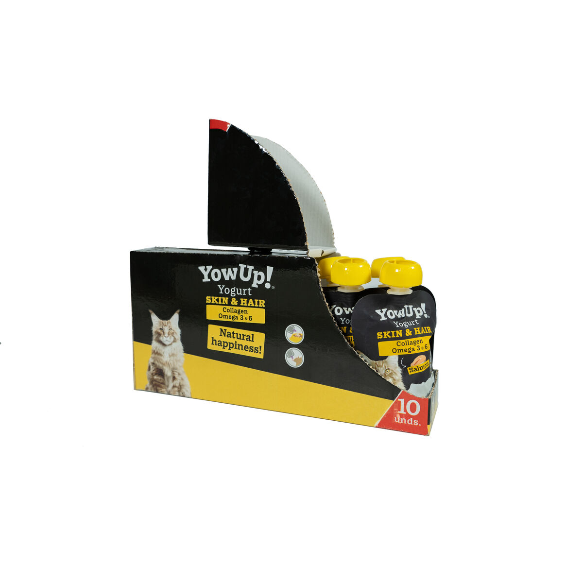 Mâncare pentru pisici YowUp Skin & Hair 10 Unități