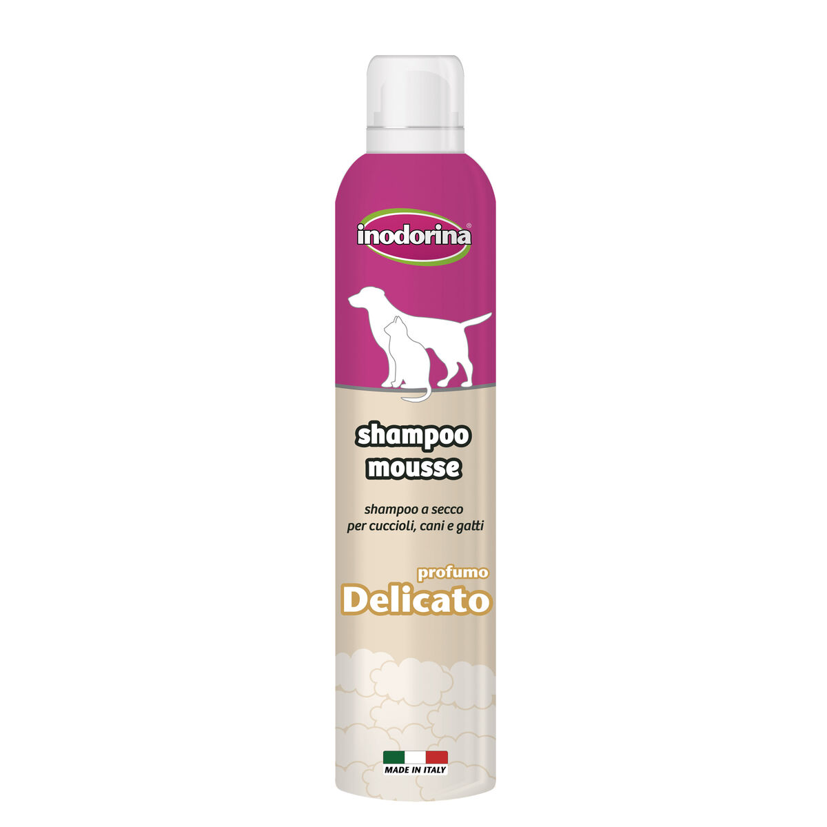 Șampon pentru animale de companie Inodorina 300 ml Vanilie Finisare mătăsoasă