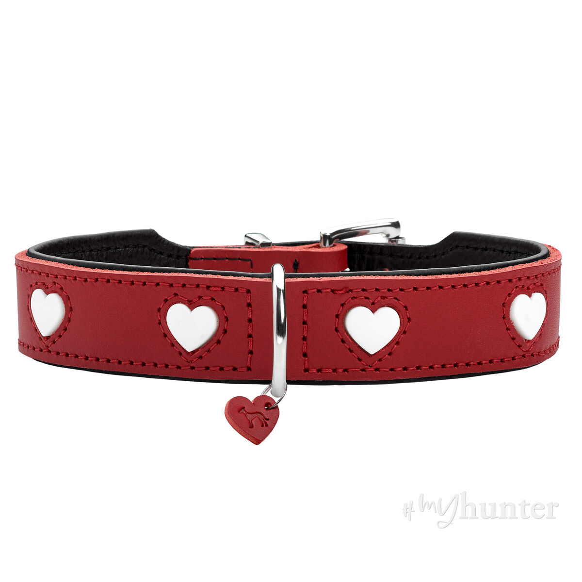 Zgardă pentru câini Hunter Love Roșu XS 24-28 cm