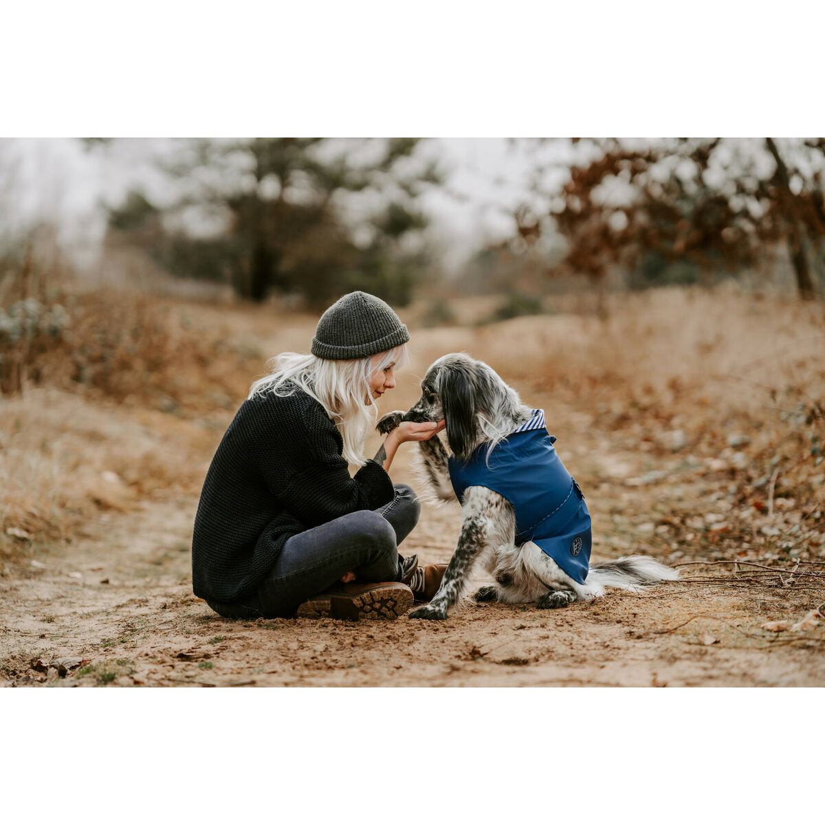 Haină pentru câine Hunter Milford Albastru 25 cm