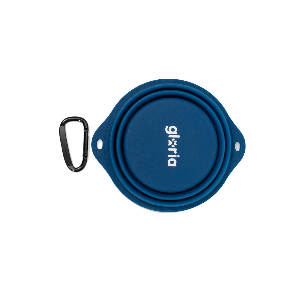 Castron de Mâncare Pliabil pentru Animale de Companie Gloria Albastru Silicon Aluminiu 550 ml