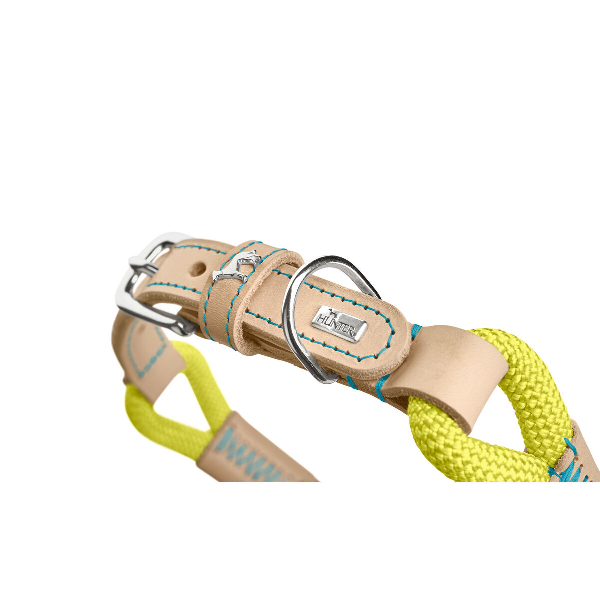 Zgardă pentru câini Hunter Malia Lămâie verde S/M 35-44 cm