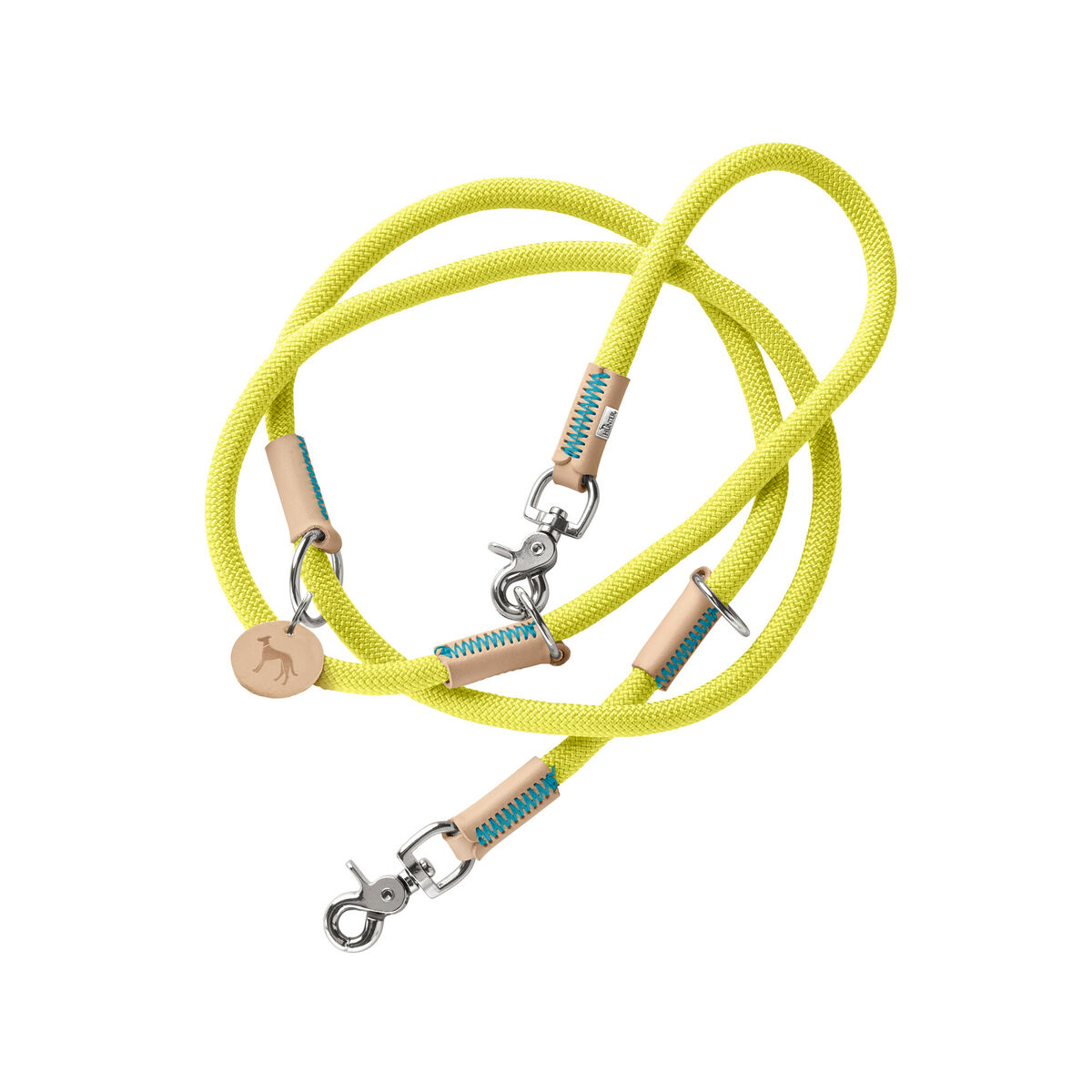 Lesă pentru câine Hunter MALIA Lămâie verde 1 x 200 cm