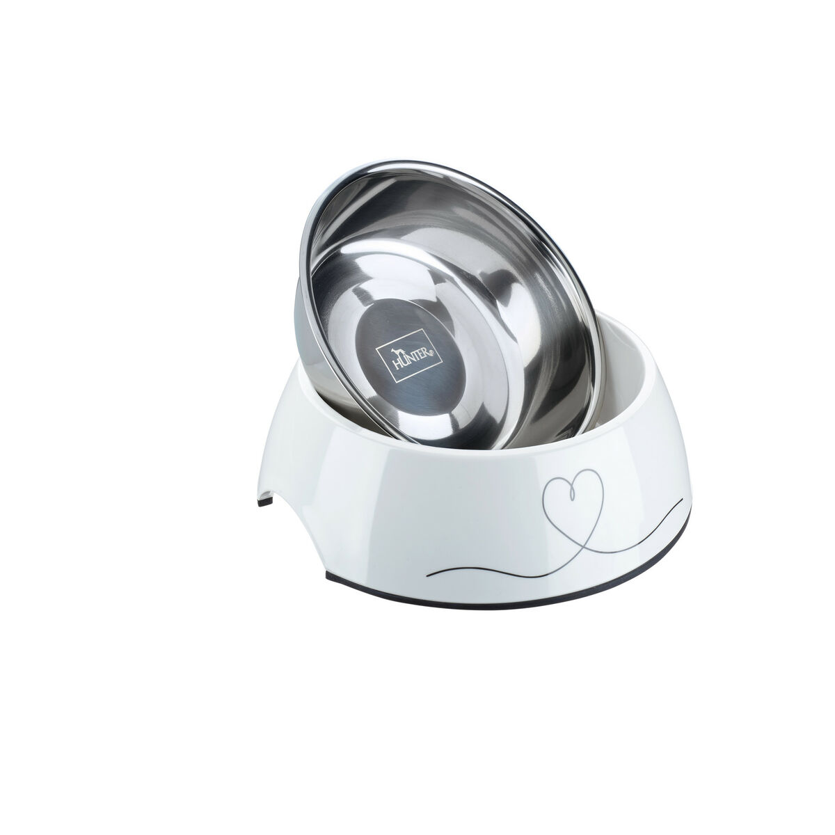 Dispozitiv de hrănire pentru câini Hunter Valencia Alb 350 ml